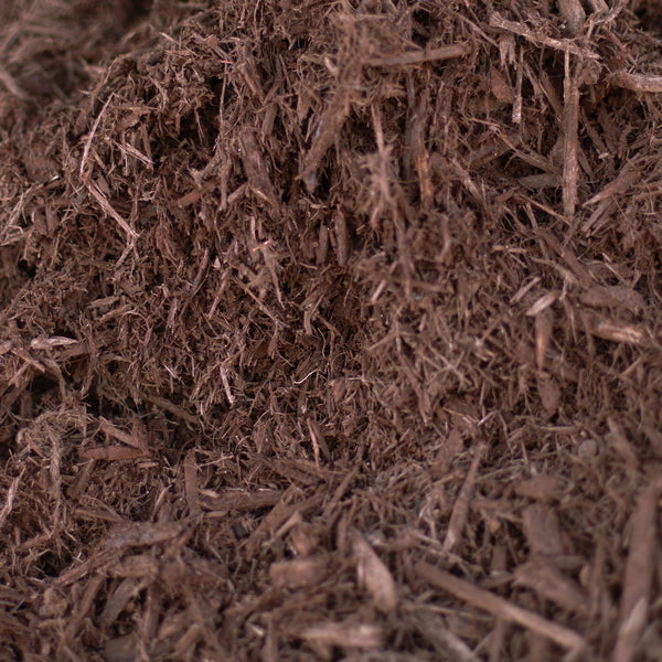 Double Ground Hardwood Dyed Brown (Chocolate Cherry) Mulch - $36.00 Per Cubic Yard