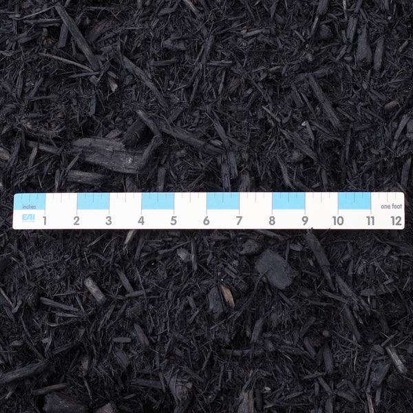 Double Ground Hardwood Dyed Black Mulch - $35.00 Per Cubic Yard